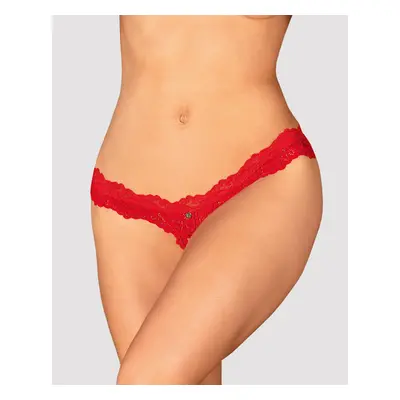 Tanga Obsessive Amor Cherris Crotchless červená S-M