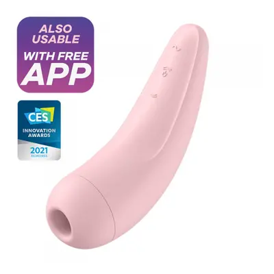 Stimulátor klitorisu SATISFYER CURVY 2+ růžový