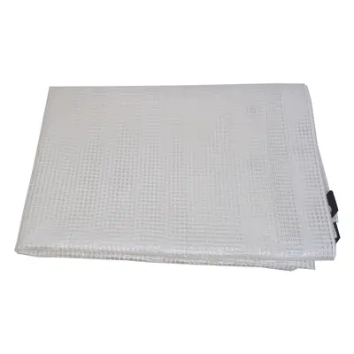 TOPTRADE plachta krycí, průhledná, s kovovými oky, 3 x 4 m, 120 g / m2