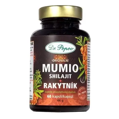 Mumio (Shilajit) s rakytníkem, 60 kapslí