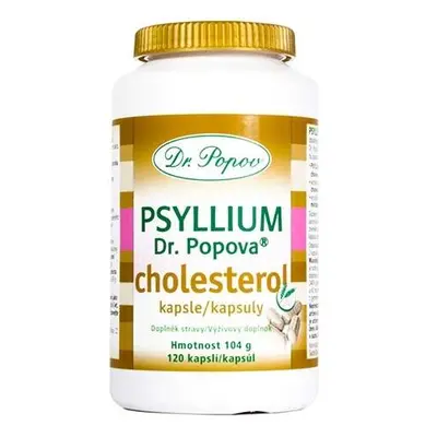 Psyllium Dr. Popova CHOLESTEROL kapsle, 120 ks