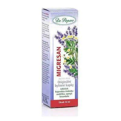 Migresan, originální bylinné kapky, 50 ml