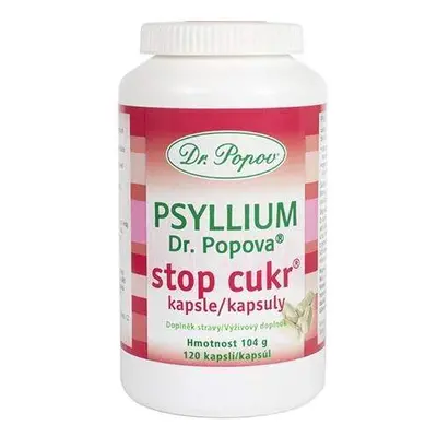 Psyllium Dr. Popova STOP CUKR kapsle, 120 ks