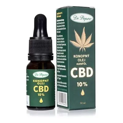 Konopný olej s CBD 10 %, 10 ml