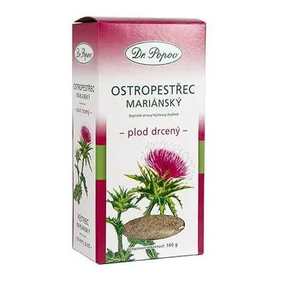 Ostropestřec mariánský, plod drcený, 160 g