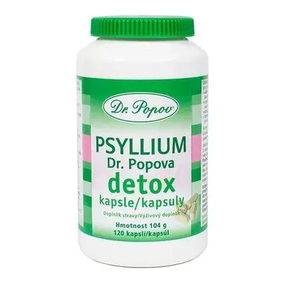 Psyllium Dr. Popova DETOX kapsle, 120 ks