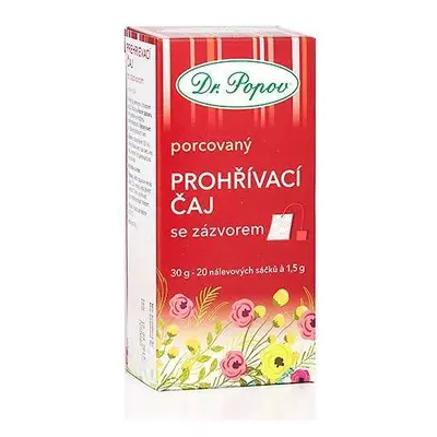 Prohřívací čaj se zázvorem, porcovaný, 30 g