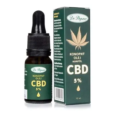 Konopný olej s CBD 5 %, 10 ml