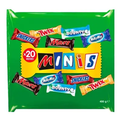 MINIS - Snickers, Mars, Twix, Bounty, Milky way 400g