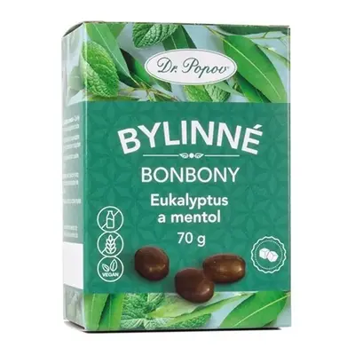 Bonbony Eukalyptus a mentol, 70 g