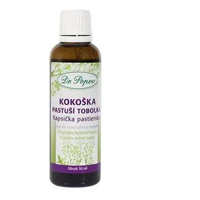 Kokoška pastuší tobolka, originální bylinné kapky, 50 ml