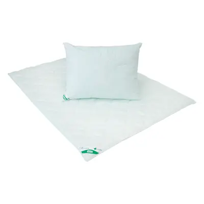 Akční set Materasso klasik aloe vera letní přikrývka a polštář Rozměr: set 140x200 cm + 70x90 cm