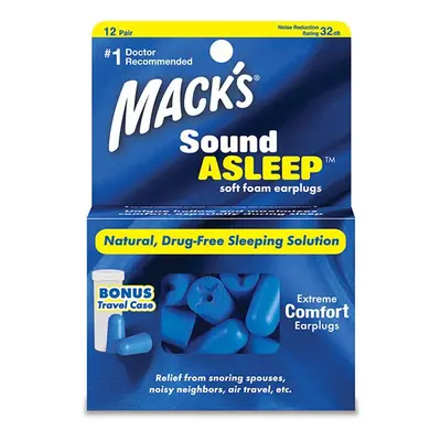 Mack´s Špunty do uší na spaní Mack's Sound Asleep - 12 párů Množství: 12 párů