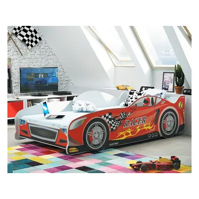 Dětská postel Cars Rozměr: 80x160 cm, Barva výplně: červená