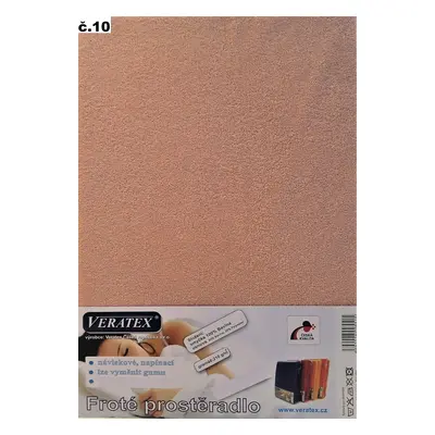 veratex Froté prostěradlo 140x200/20 cm (č.10-starorůžová)