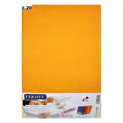 veratex Froté prostěradlo 90x200/40cm (č.20-meruňkové)