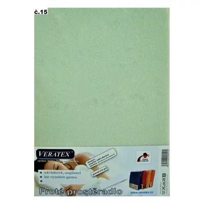 veratex Froté prostěradlo 140x200/20 cm (č.15 sv.zelená)