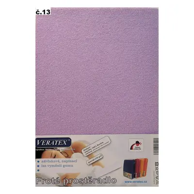 veratex Froté prostěradlo 90x200/40cm (č.13-fialkové)