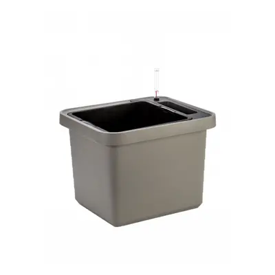 Plastia Samozavlažovací velkoobjemový truhlík Berberis UNO 45 cm x 39 cm x 35 cm - taupe