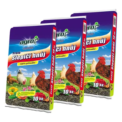 AGRO CS Slepičí hnůj 3 x 10 kg