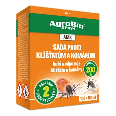 AgroBio Atak- sada proti klíšťatům 100+100 ml