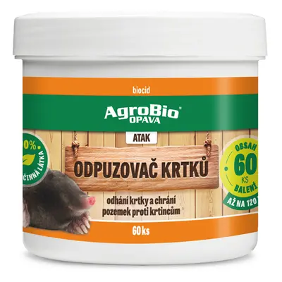 AgroBio ATAK Odpuzovač krtků 60ks