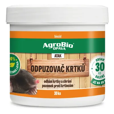 AgroBio ATAK Odpuzovač krtků 30ks