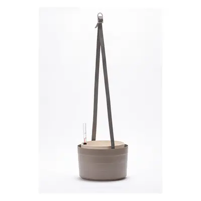 Plastia Berberis závěsný květináč 26 cm - taupe béžová 26 cm 26 cm