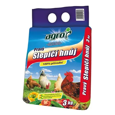 AGRO CS AGRO Pravý slepičí hnůj 3 kg