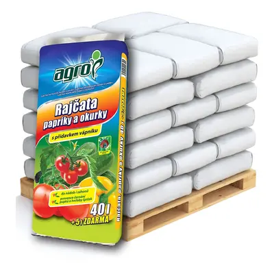 AGRO CS AGRO Substrát pro rajčata, papriky a okurky Paleta - 51x40+5l