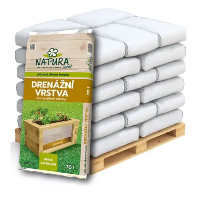 AGRO CS NATURA Drenáž pro vyvýšené záhony Paleta 36x 70 l