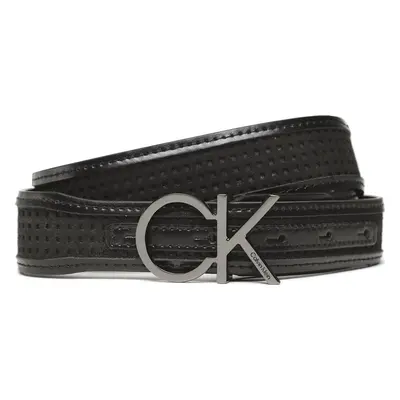 Dámský pásek Calvin Klein Re-Lock Insert 3 Cm Perf Belt K60K610497 Černá