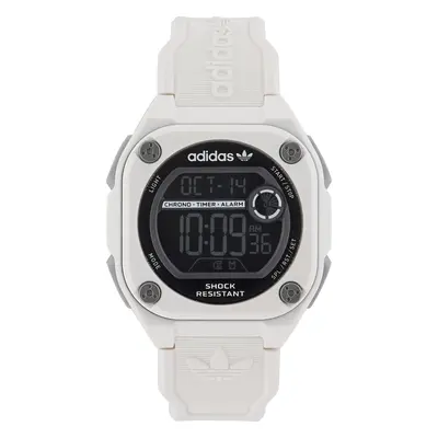 Hodinky adidas Originals City Tech Two Watch AOST23062 Bílá