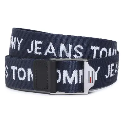 Dámský pásek Tommy Jeans Tjw Webbing 3.0 AW0AW14071 Tmavomodrá