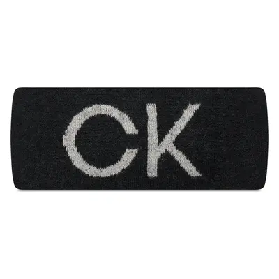 Textilní čelenka Calvin Klein Elevated Monogram K60K609962 Černá