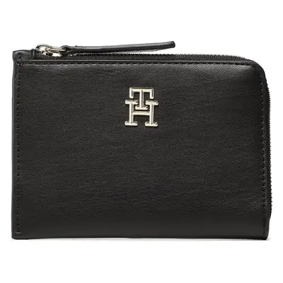 Velká dámská peněženka Tommy Hilfiger Th Feminne Med Slim Wallet AW0AW14889 Černá