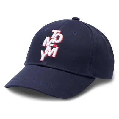 Kšiltovka Tommy Hilfiger Tommy Logo Cap AU0AU01600 Tmavomodrá