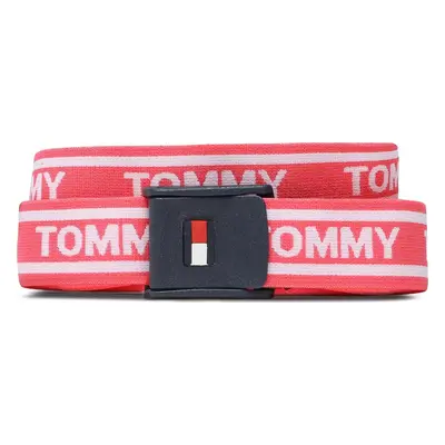 Dětský pásek Tommy Jeans Webbing Belt AU0AU01627 Růžová