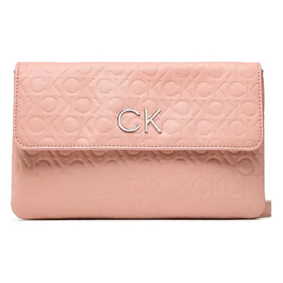 Kabelka Calvin Klein Re-Lock Dbl Crossbody Emb Mono K60K610206 Růžová