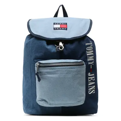 Batoh Tommy Jeans Tjm Heritage Denim Flap Backpack AM0AM11108 Modrá