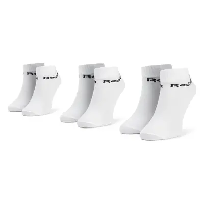 Sada 3 párů nízkých ponožek unisex Reebok Act Core Ankle Sock 3p FL5227 Bílá