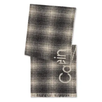 Šál Calvin Klein Check Scarf K50K510989 Černá