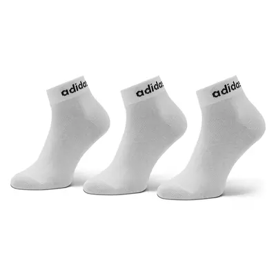 Nízké ponožky Unisex adidas Think Linear Ankle Socks 3 Pairs HT3451 Bílá