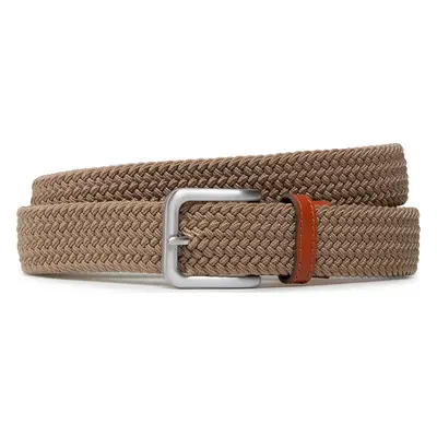 Pánský pásek Jack&Jones Jacspring Woven Belt Noos12118114 Béžová