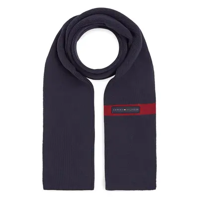 Šál Tommy Hilfiger Th Skyline Knit Scarf AM0AM11496 Tmavomodrá