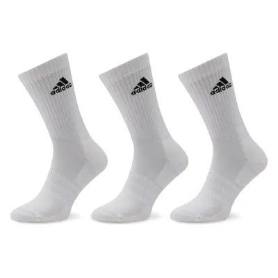 Klasické ponožky Unisex adidas Cushioned Crew Socks 3 Pairs HT3446 Bílá