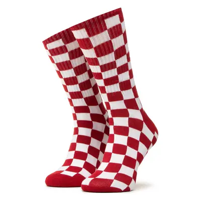 Dámské klasické ponožky Vans Checkerboard Crew VN0A3H3NRLM1 r.38,5/42 Červená