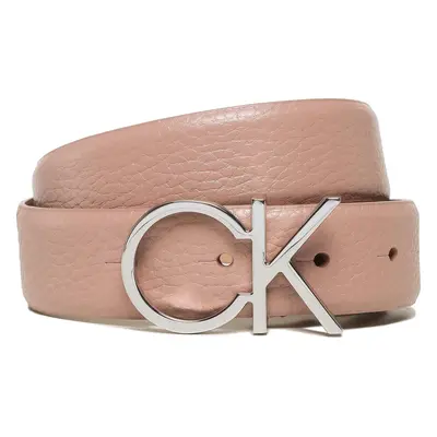 Dámský pásek Calvin Klein Re-Lock Ck Logo Belt 30mm Pbl K60K610413 Růžová