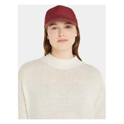 Kšiltovka Tommy Hilfiger Monogram Debossed Cap AW0AW15328 Červená