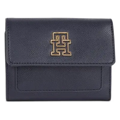 Dámská peněženka Tommy Hilfiger Th Timeless Med Flap W Bill AW0AW15258 Tmavomodrá